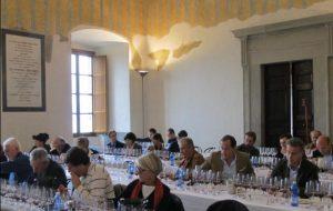 La degustazione dei vini del Trasimeno al termine del convegno