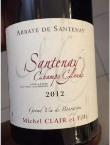 Santenay Champ Claude_eti